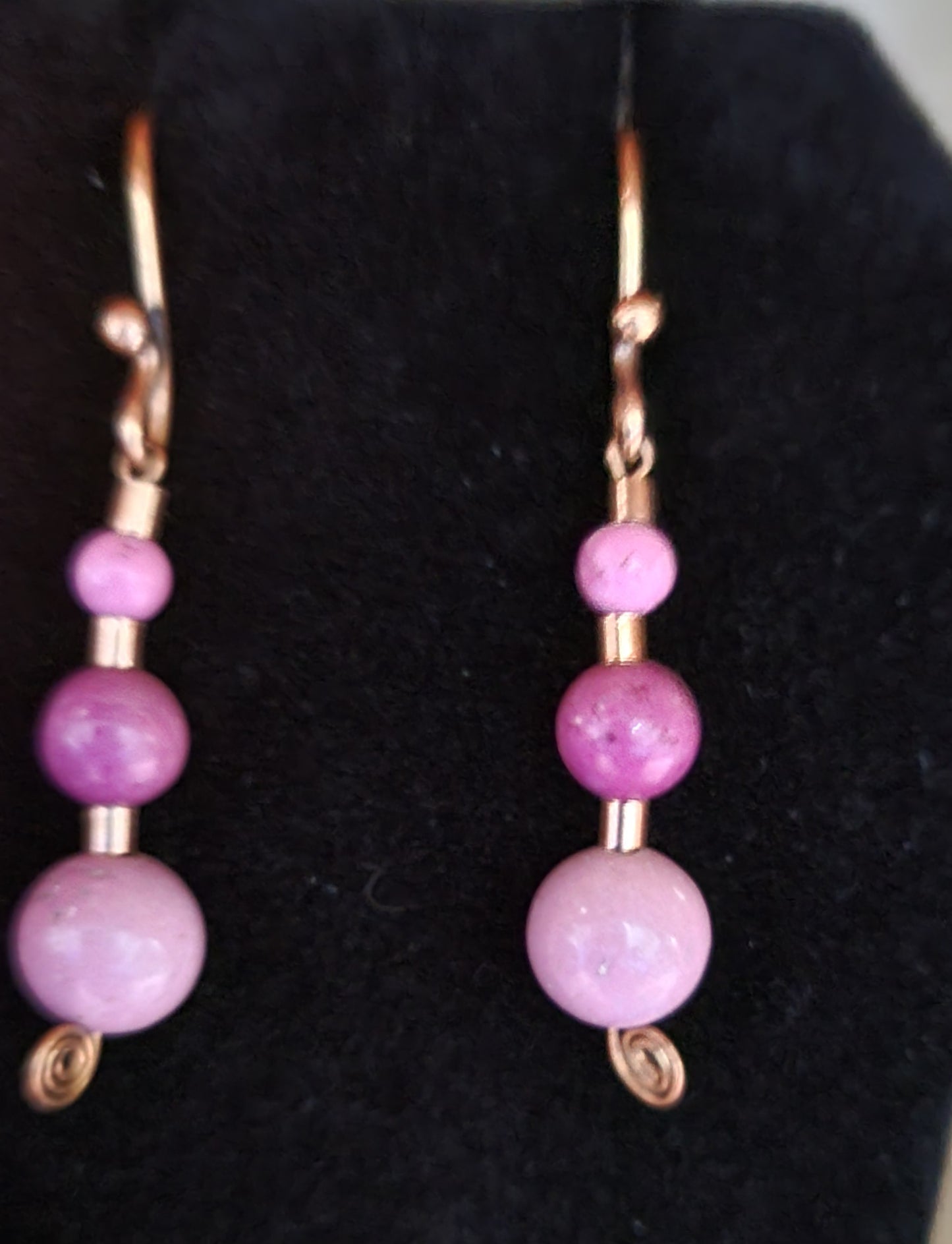 Pink Turquoise Earrings