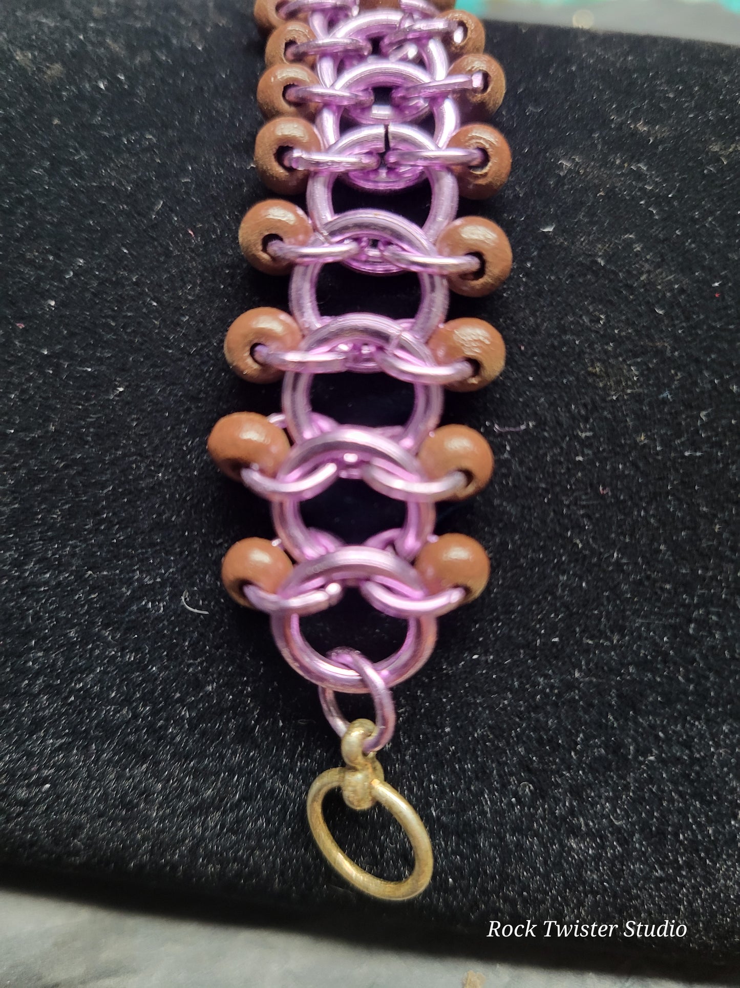 Purple chain maile Bracelet