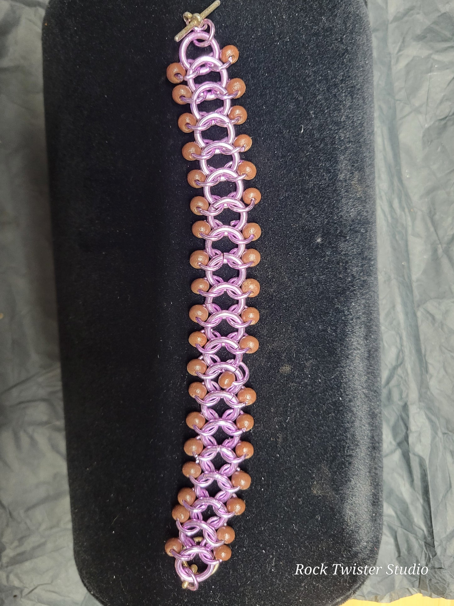 Purple chain maile Bracelet