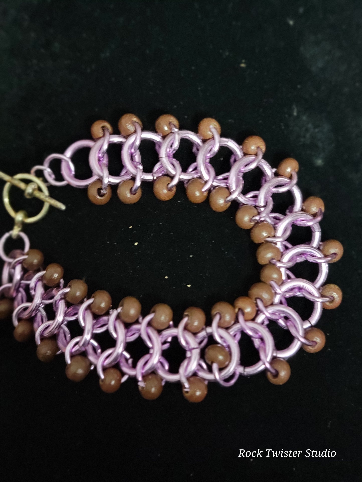 Purple Chain Maile Bracelet