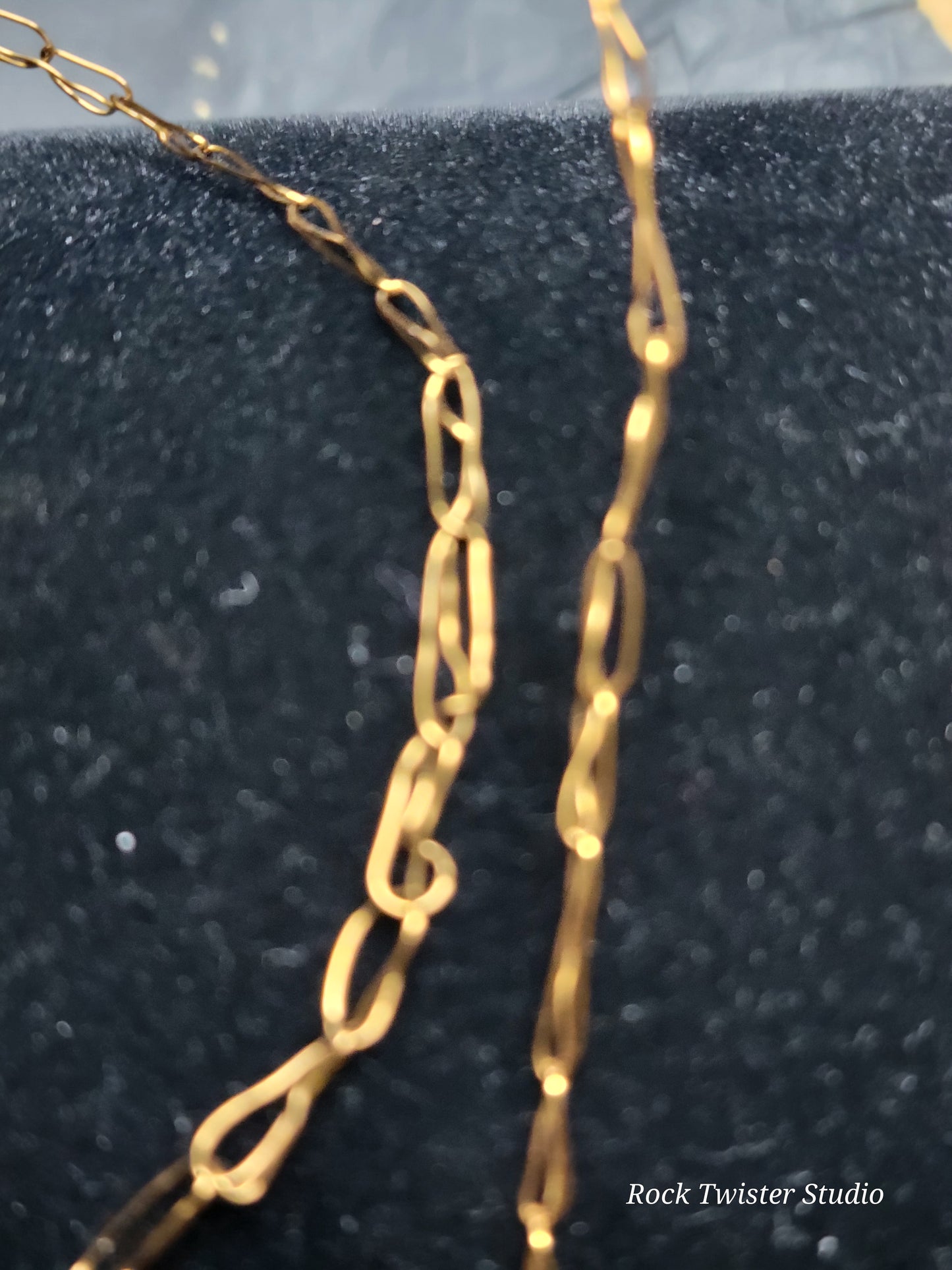 Crocheted brass and sea glass Necklace