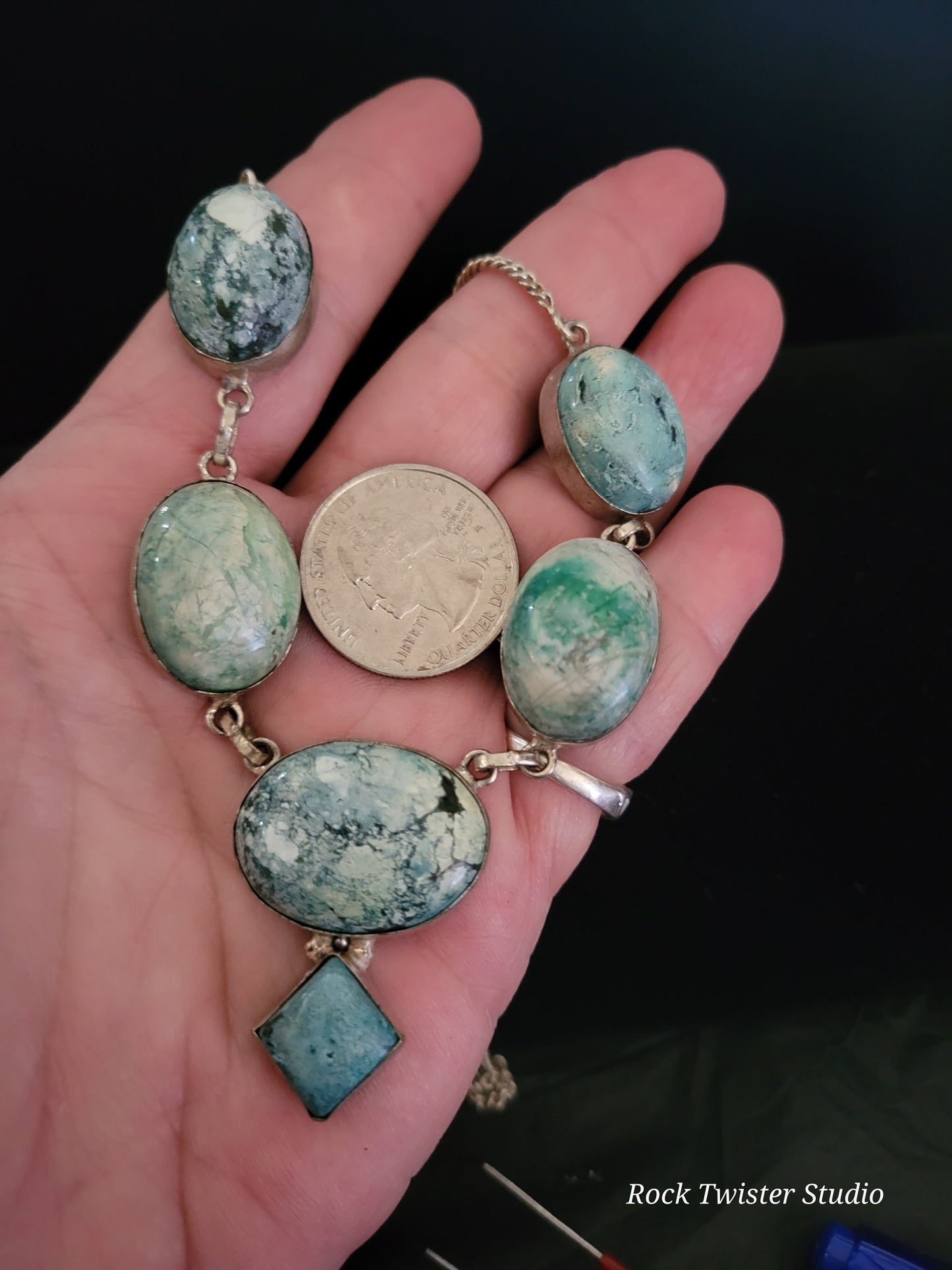 Sterling Silver Turquoise Necklace