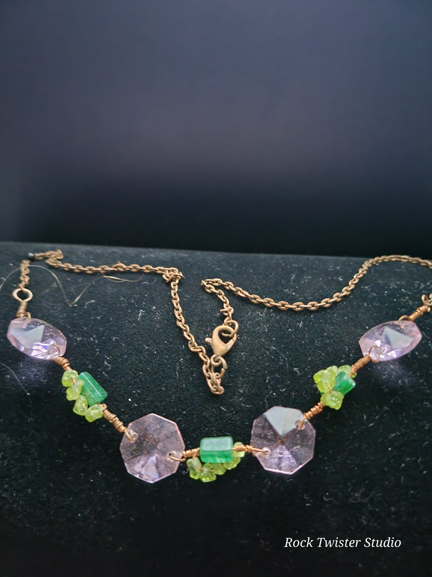Vintage pink crystals