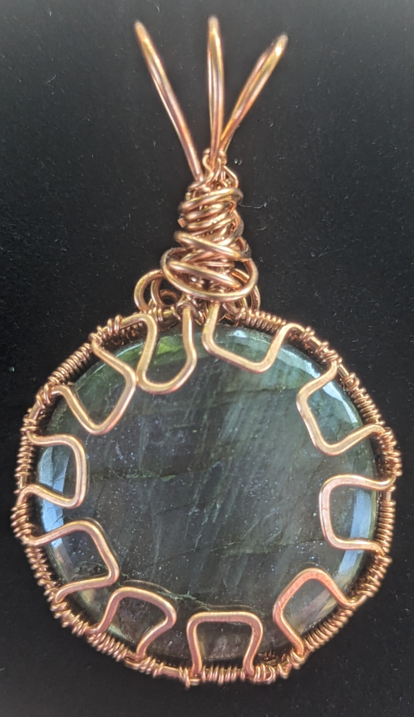 Round Labradorite Pendant