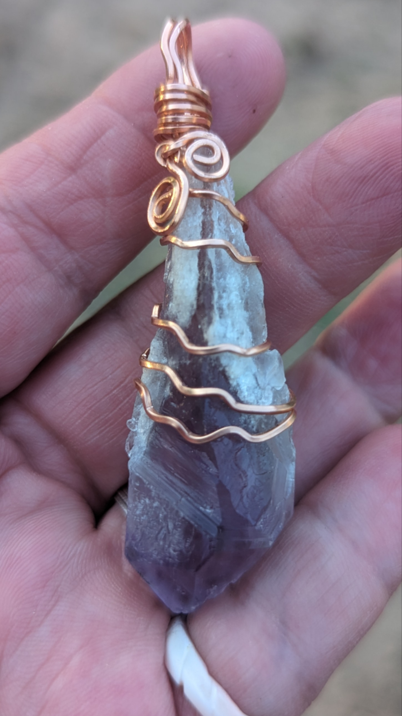 Dragons Tooth Amethyst Pendant
