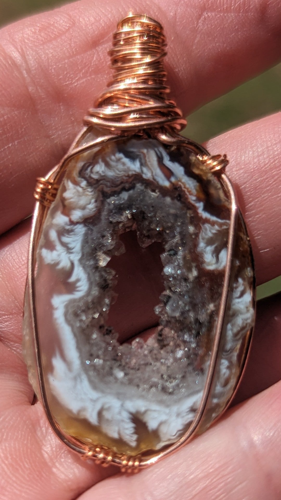 Oco Geode pendant