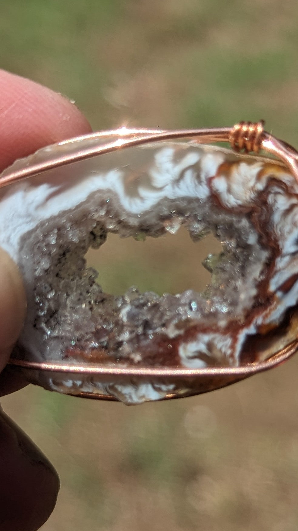 Oco Geode pendant