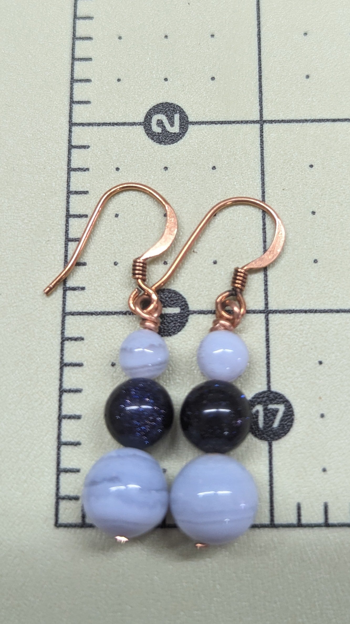 Blue Lace Agate Earrings