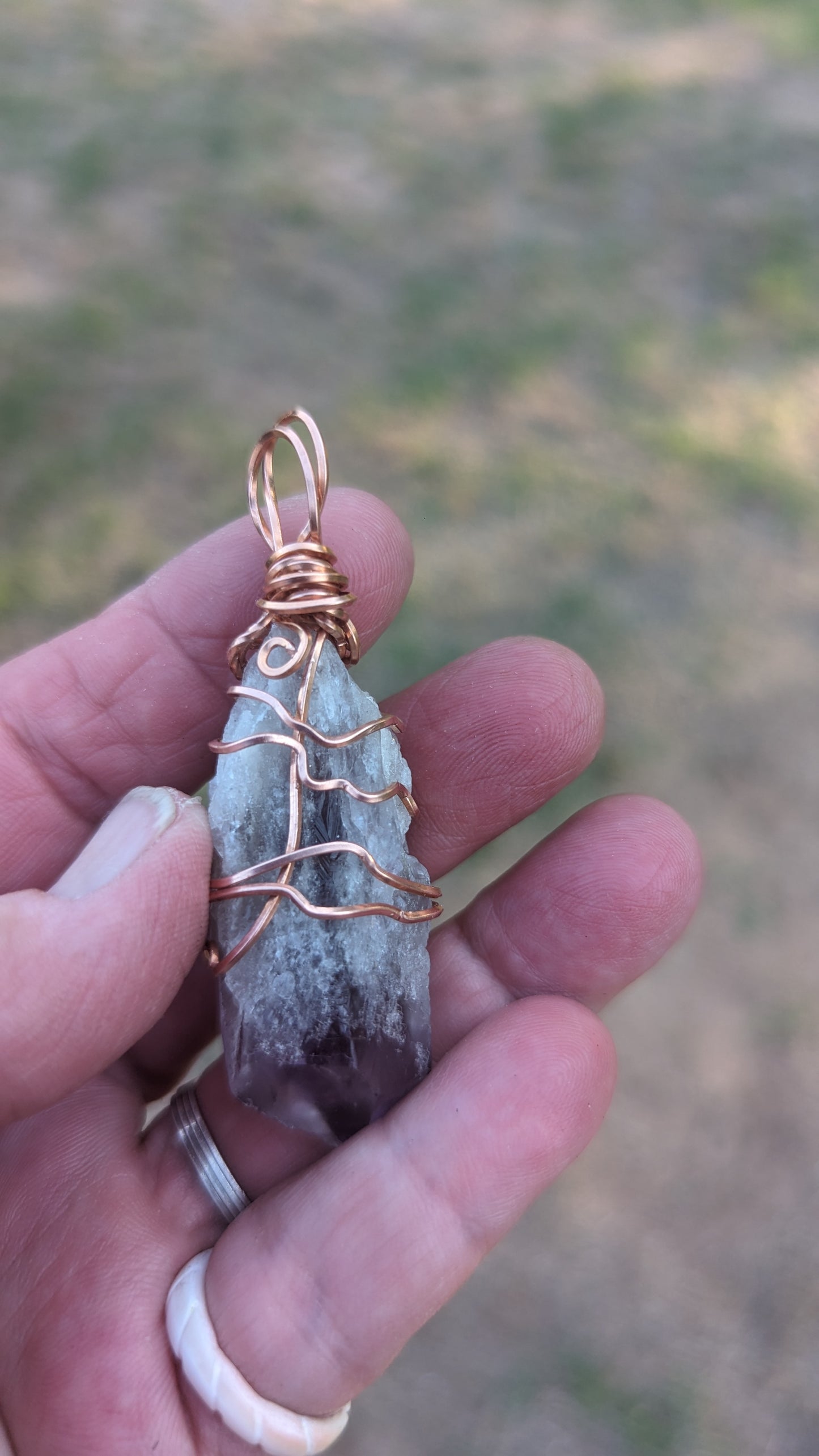 Dragons Tooth Amethyst Pendant