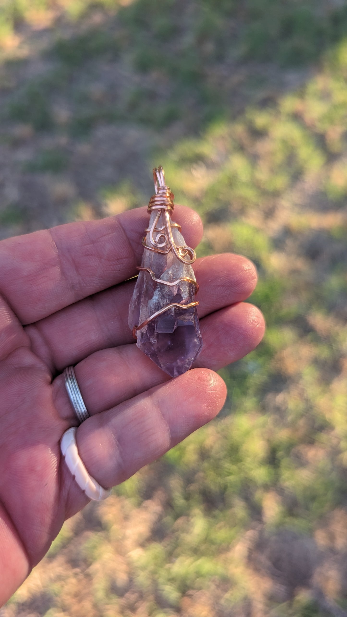 Dragons Tooth Amethyst Pendant