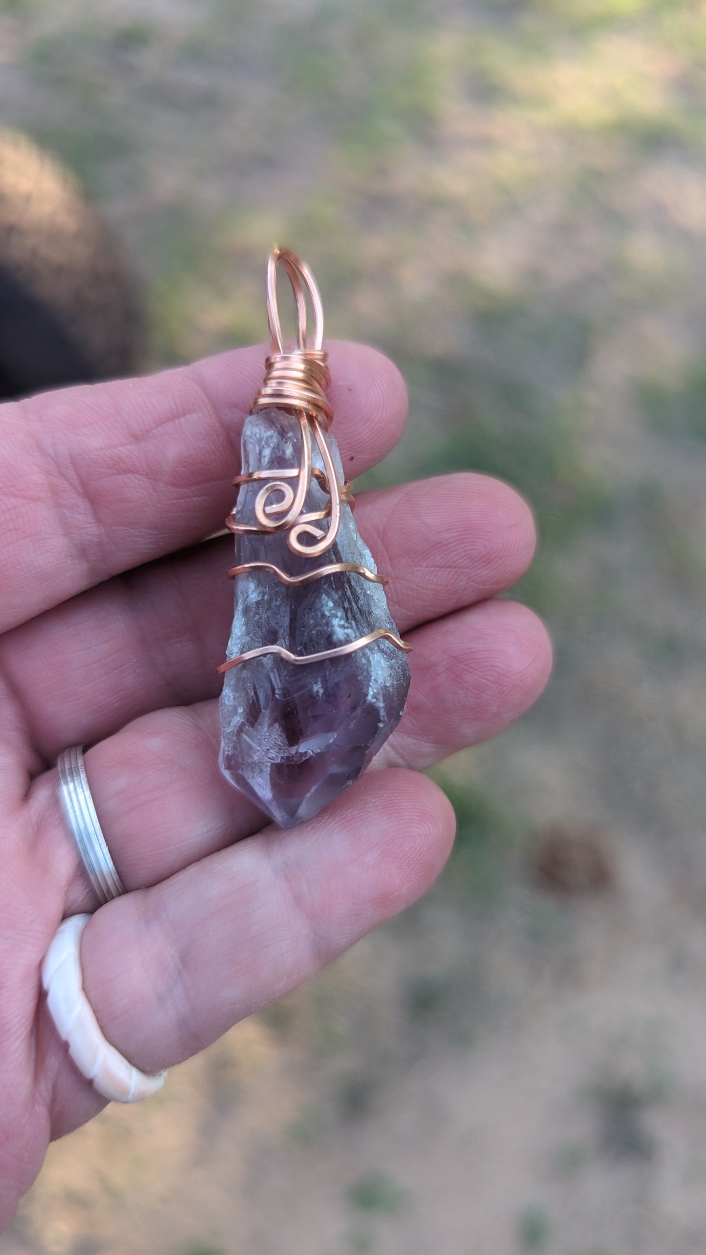 Dragons Tooth Amethyst Pendant