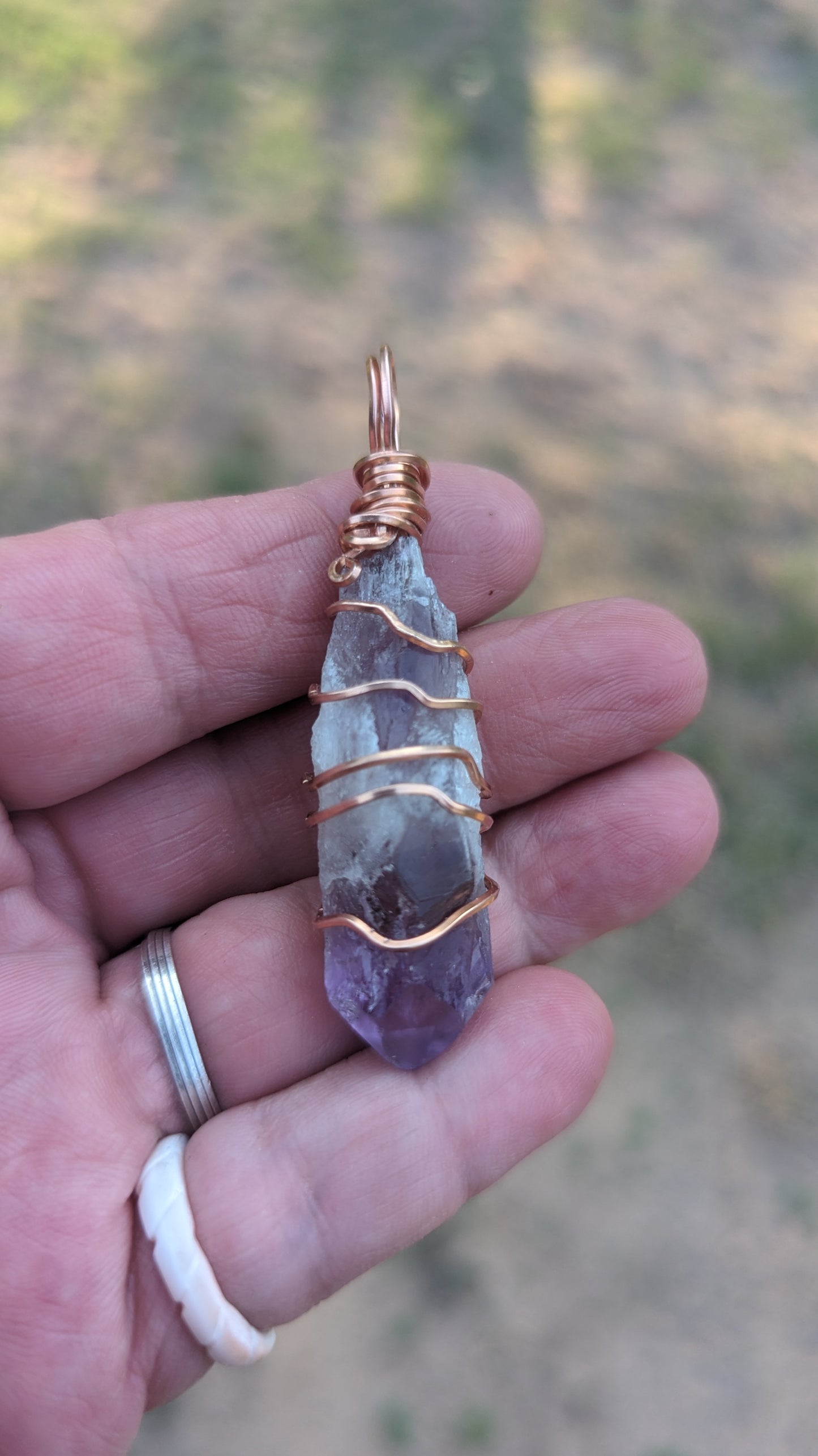 Dragons Tooth Amethyst Pendant