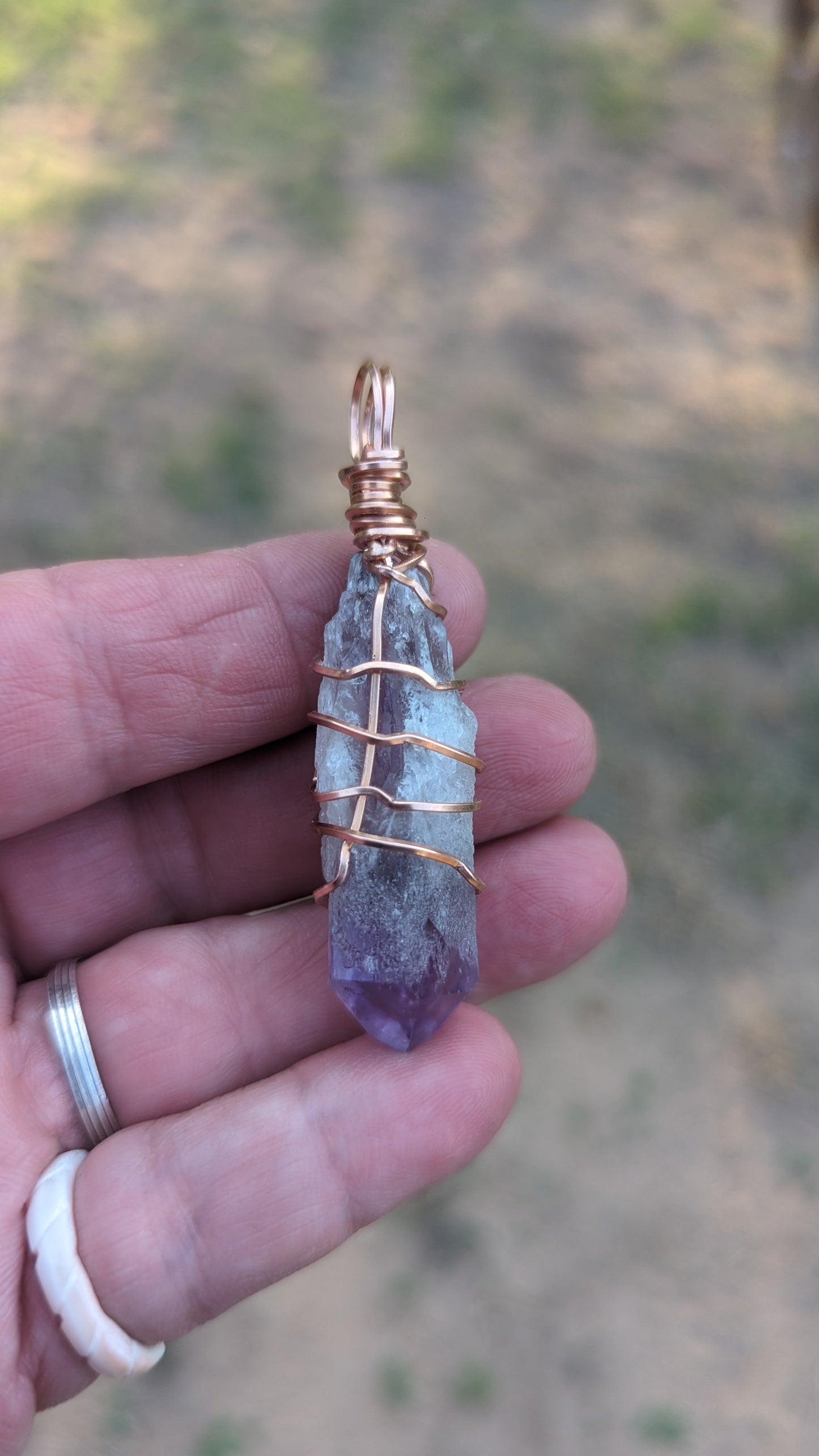 Dragons Tooth Amethyst Pendant
