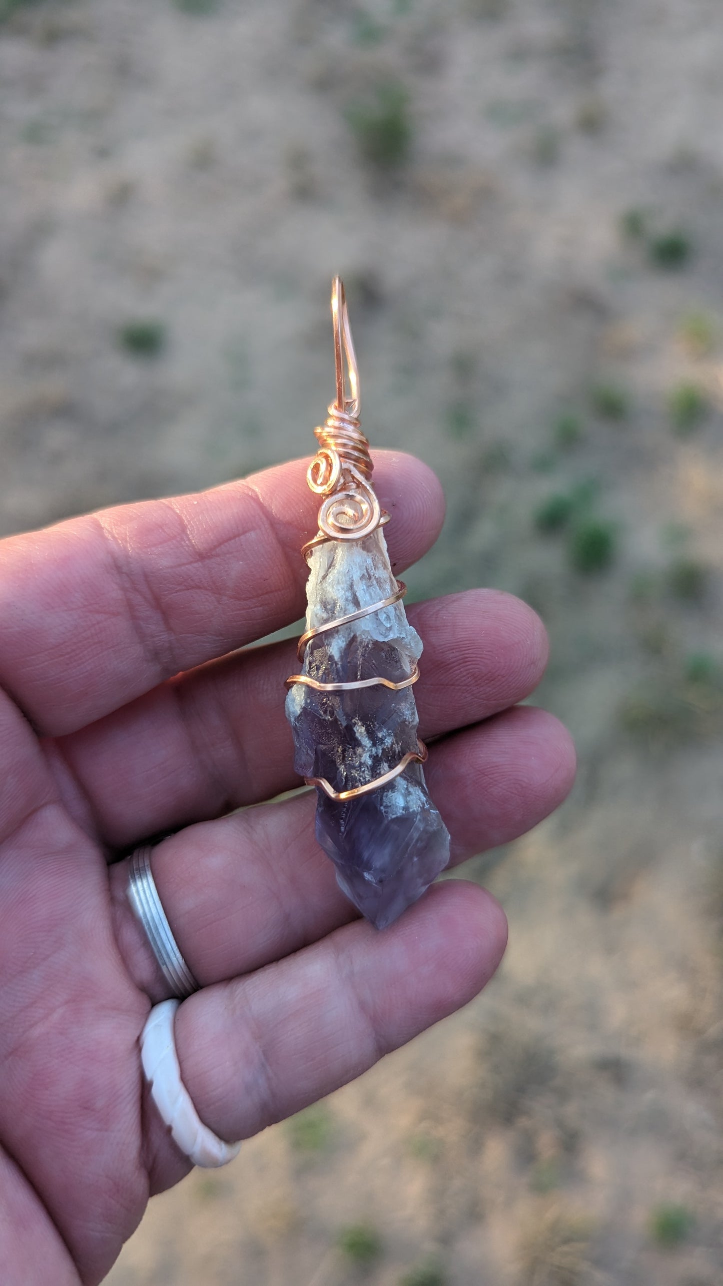 Dragons Tooth Amethyst Pendant