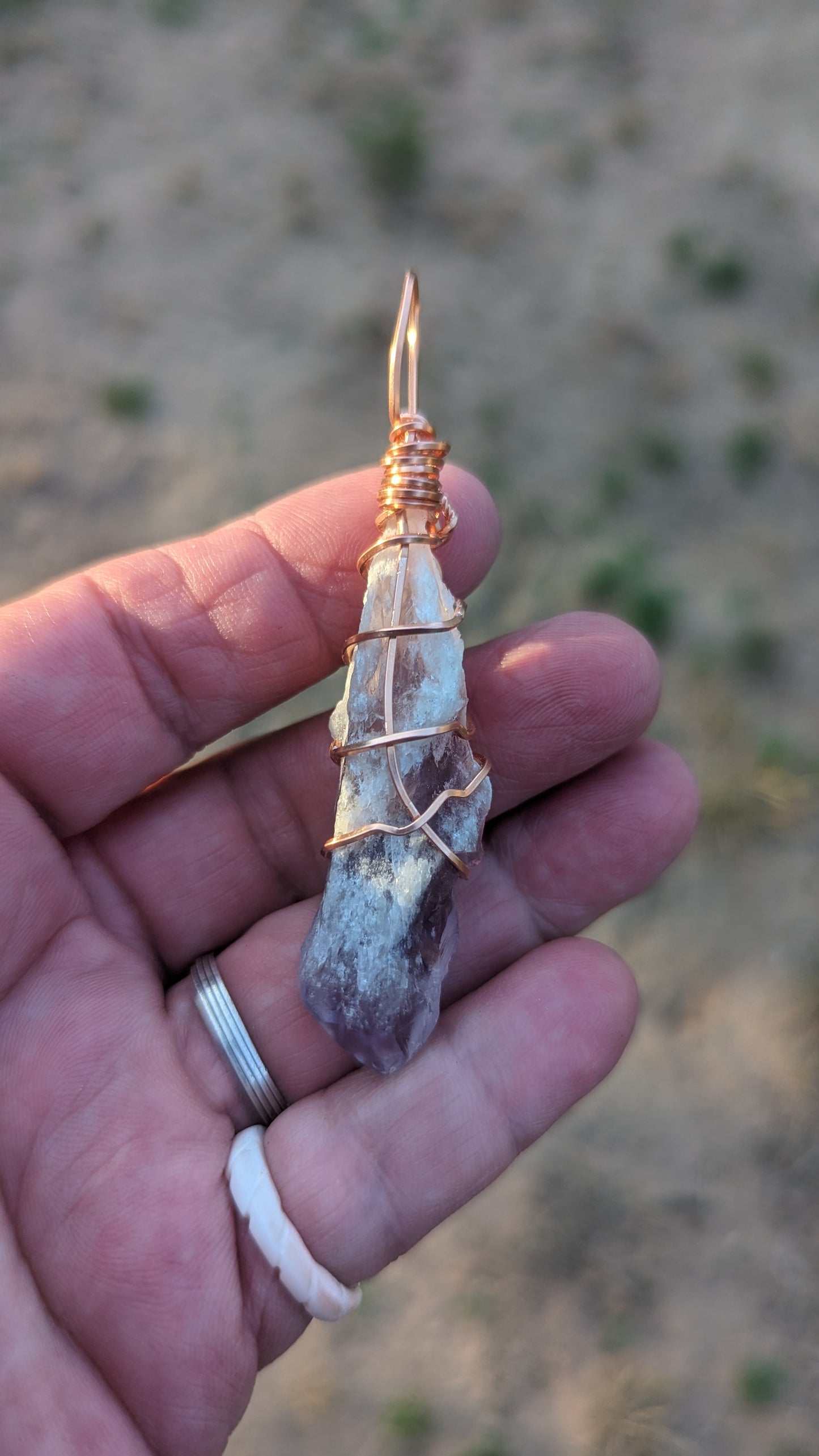 Dragons Tooth Amethyst Pendant