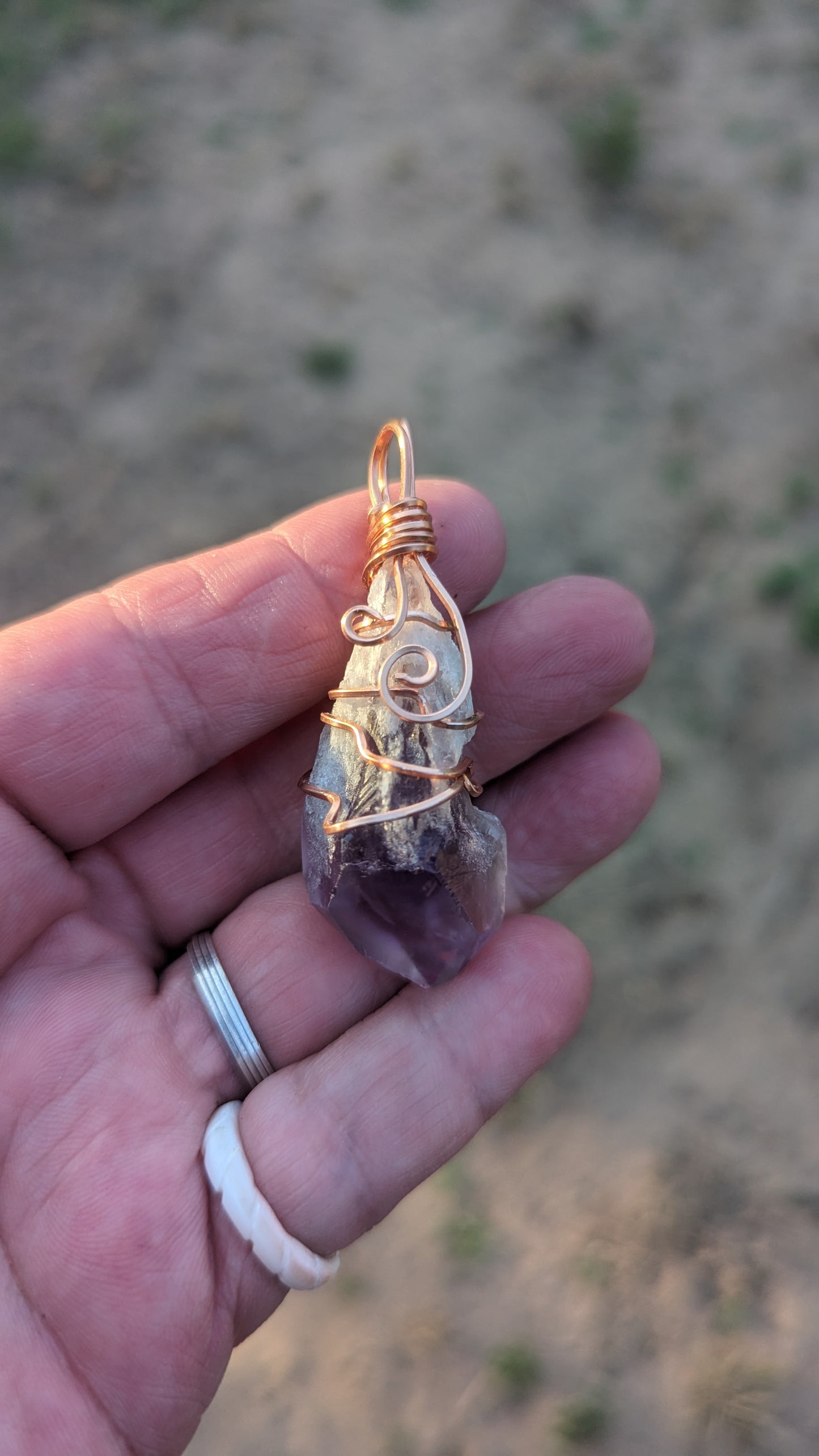 Dragons Tooth Amethyst Pendant