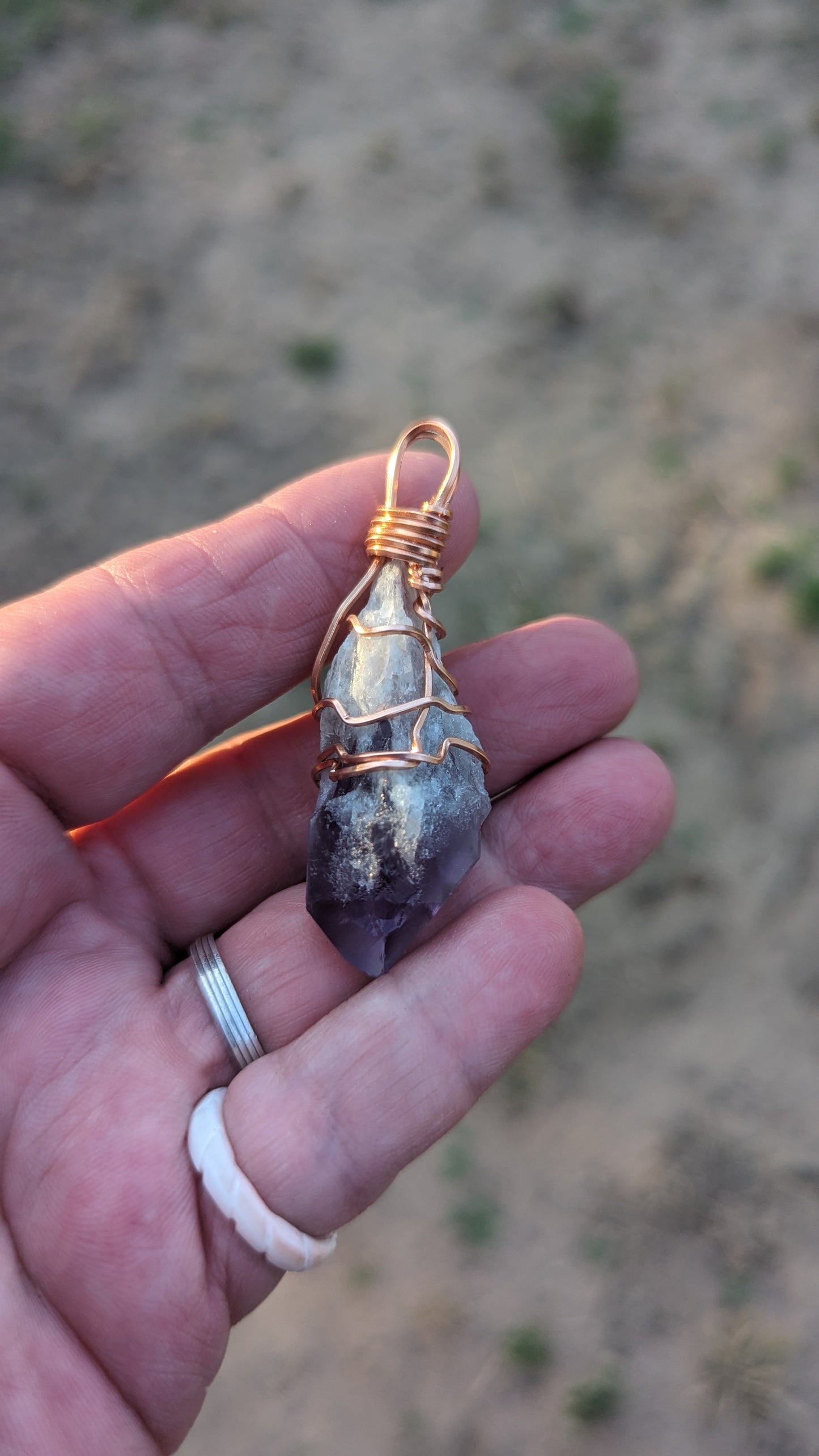 Dragons Tooth Amethyst Pendant