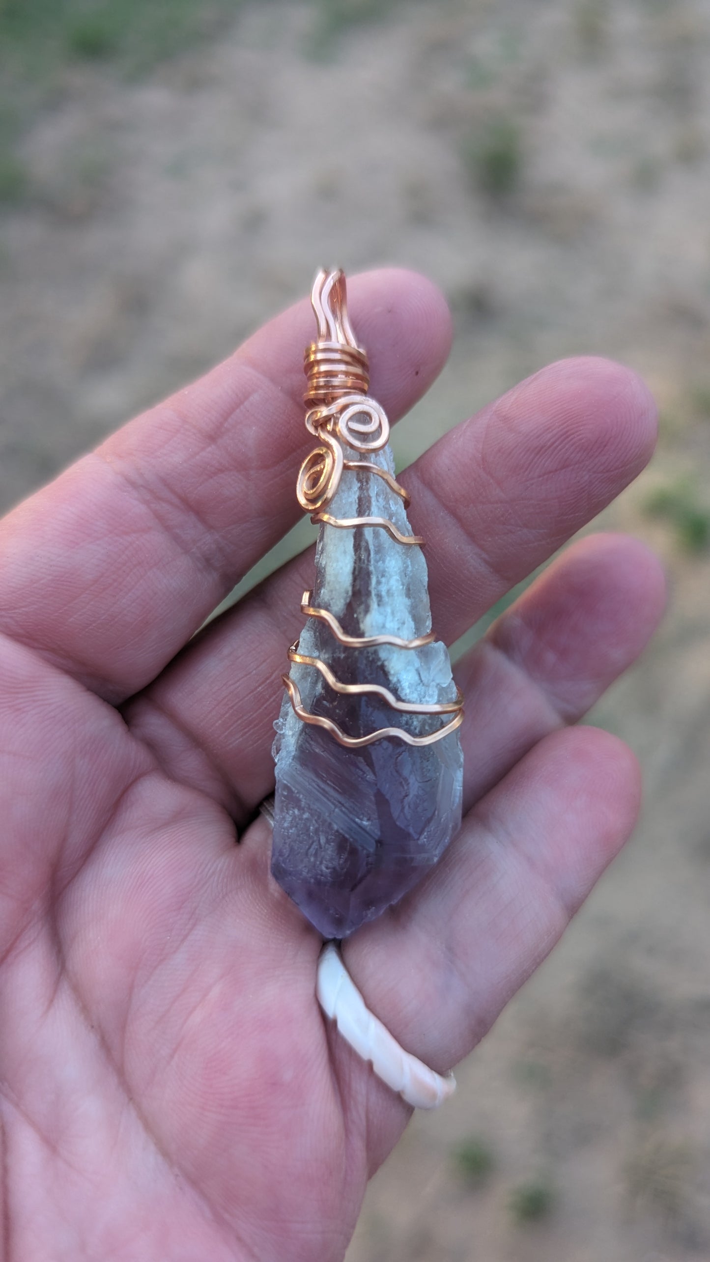 Dragons Tooth Amethyst Pendant