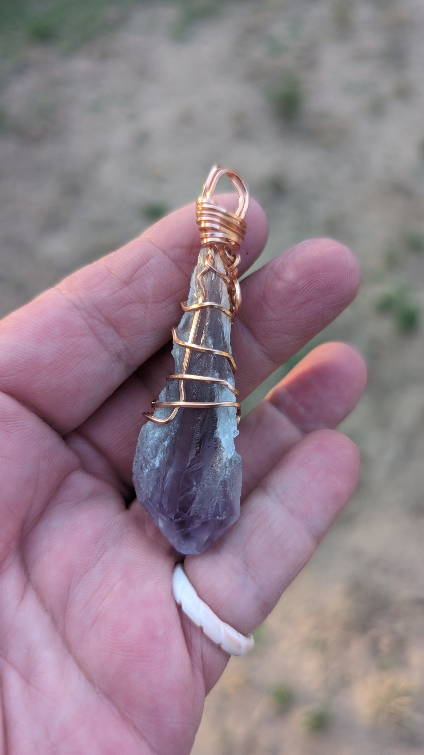 Dragons Tooth Amethyst Pendant
