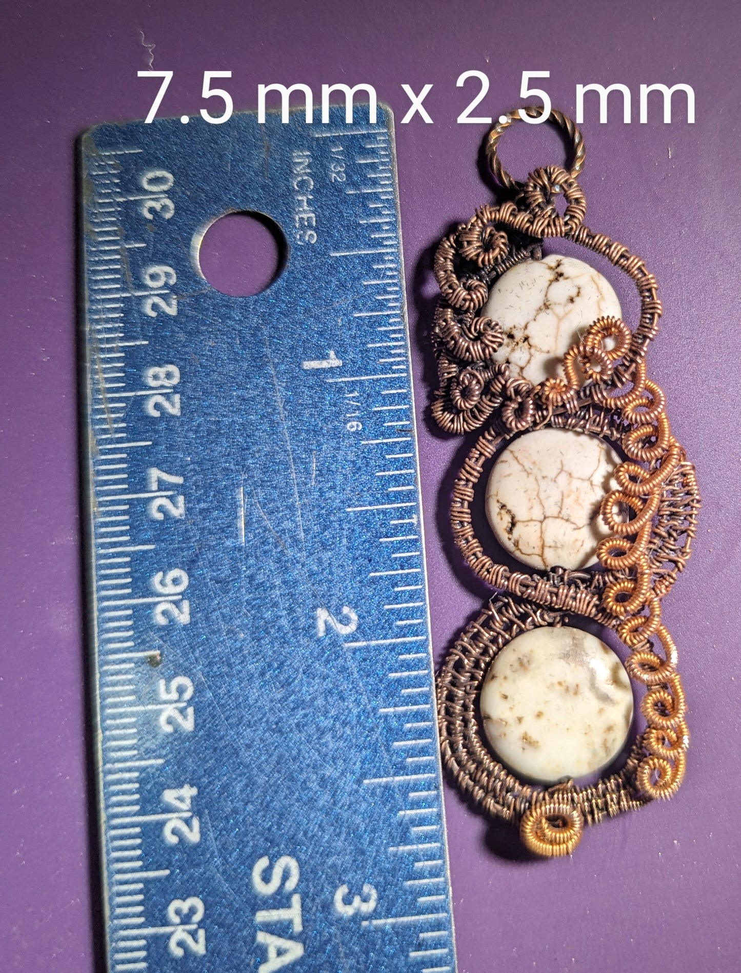 Wild Horse Stone Wire Pendant
