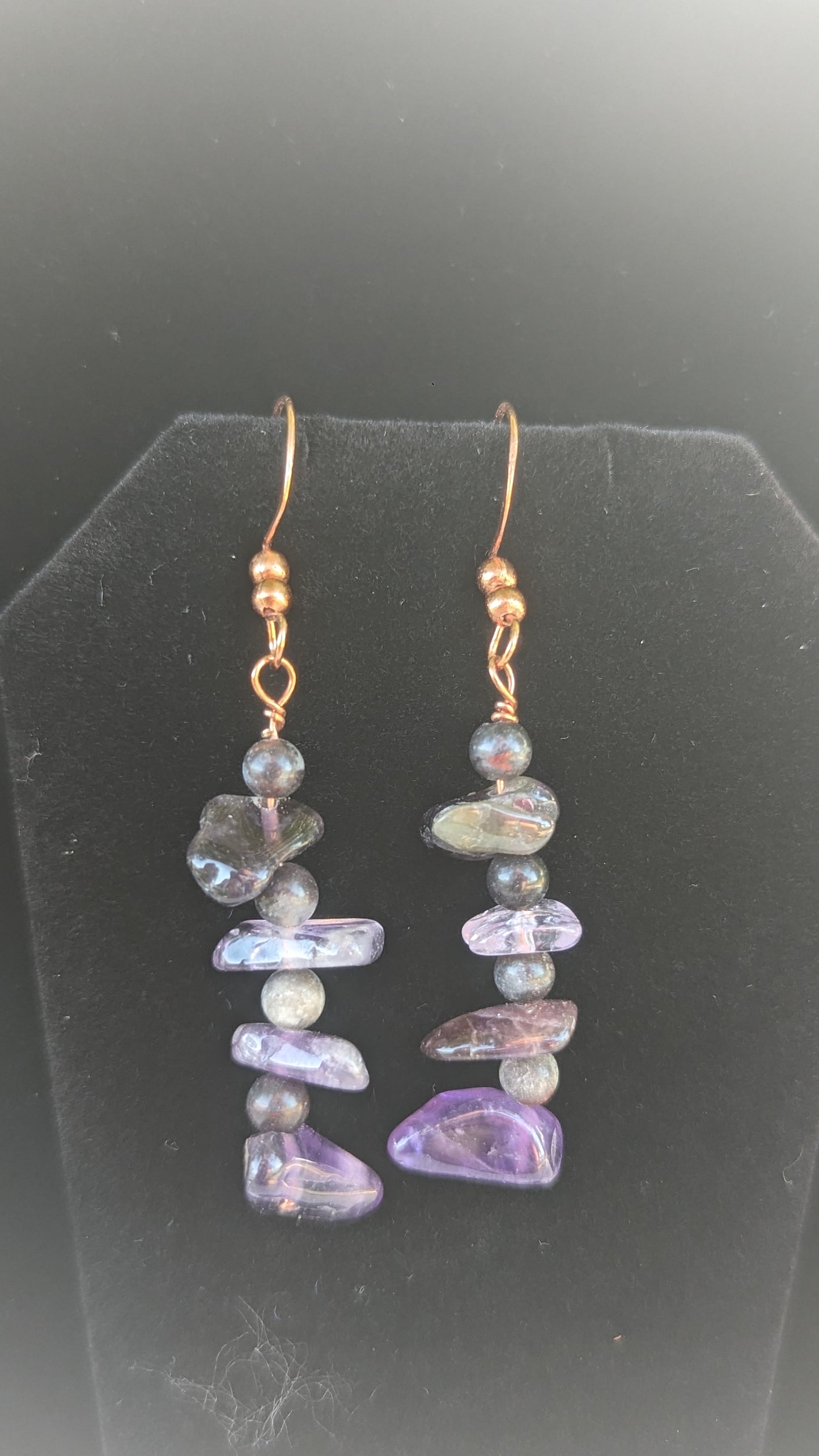 Amethyst and Jasper Earrings