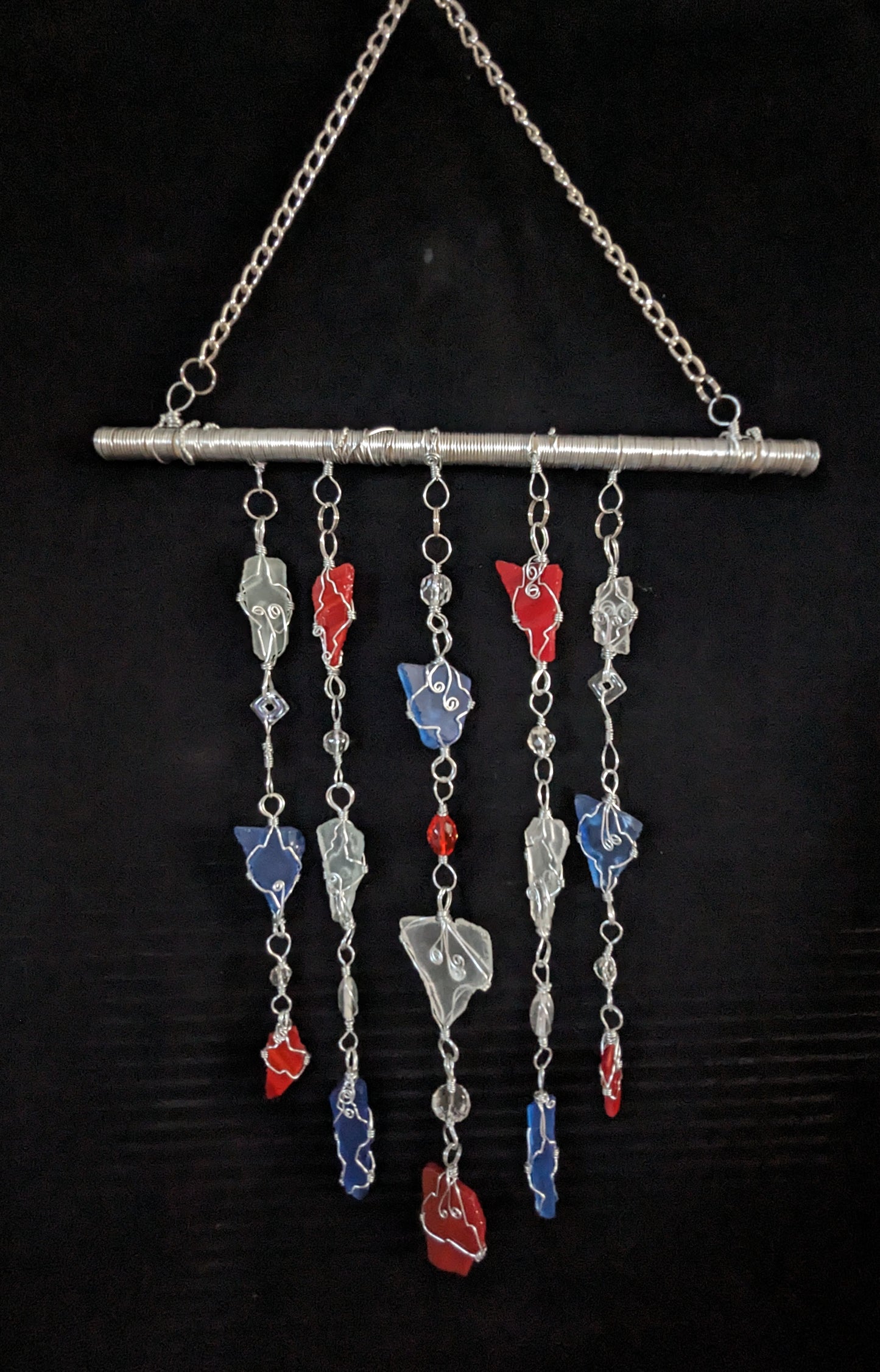 Red White and Blue Sun Catcher
