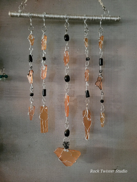 Orange and Black Sun Catcher