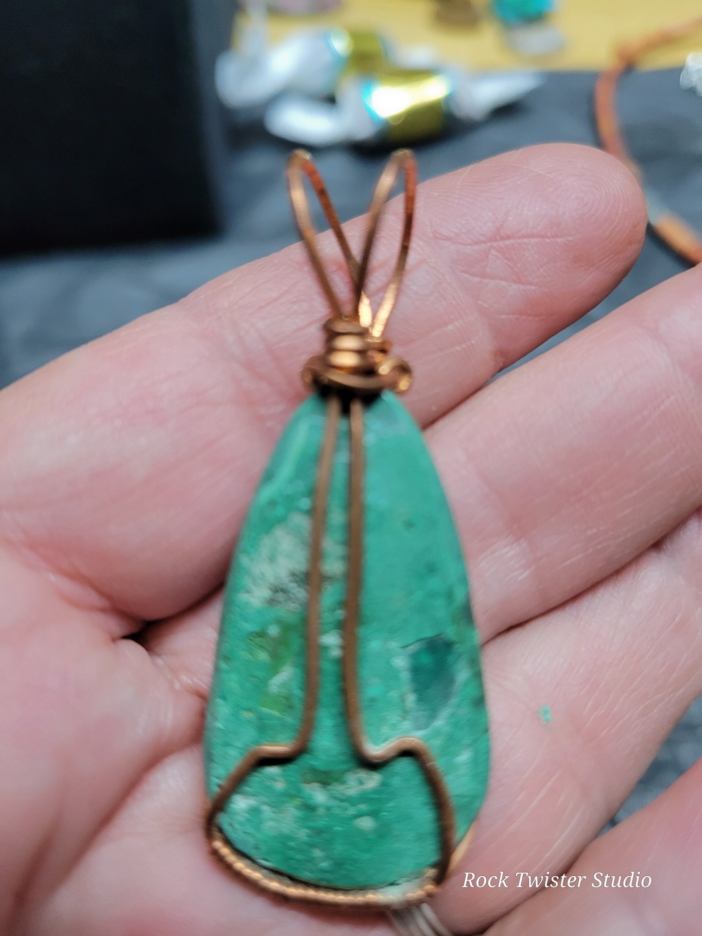 Malachite pendant