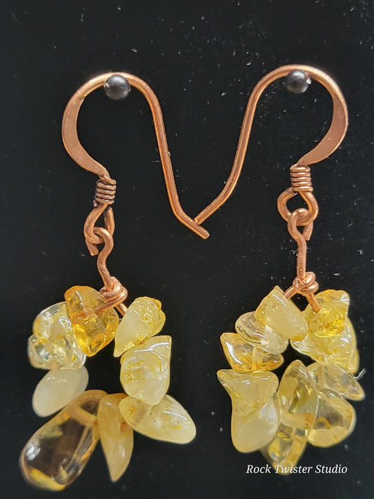 Citrine Chip Earrings