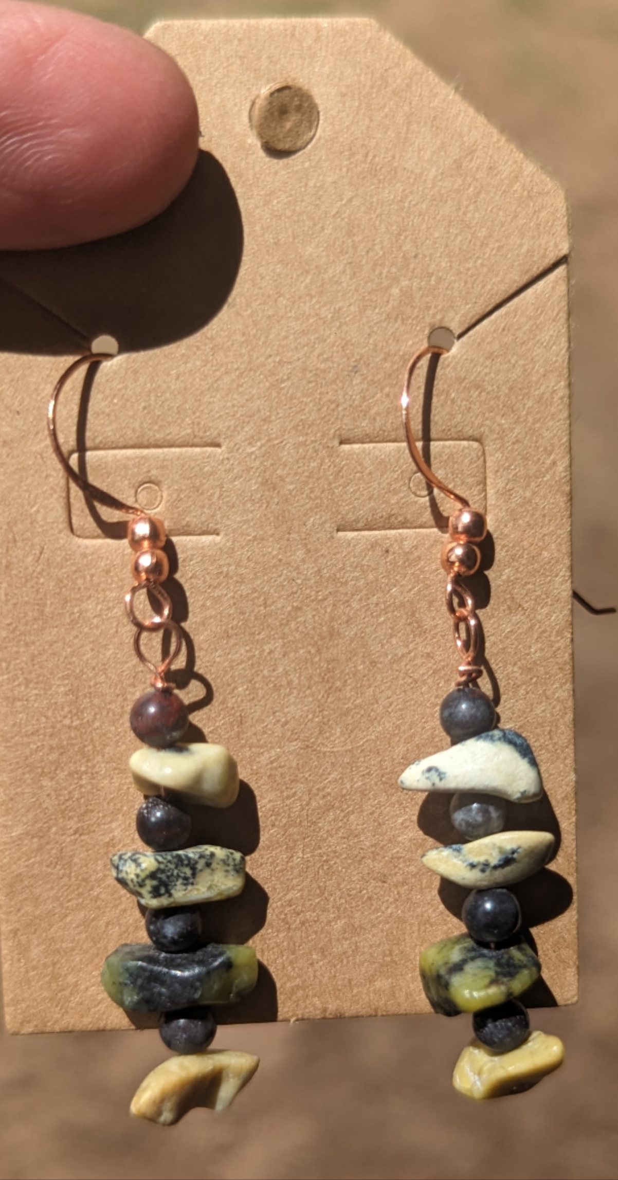 Yellow Turquois with Jasper beads