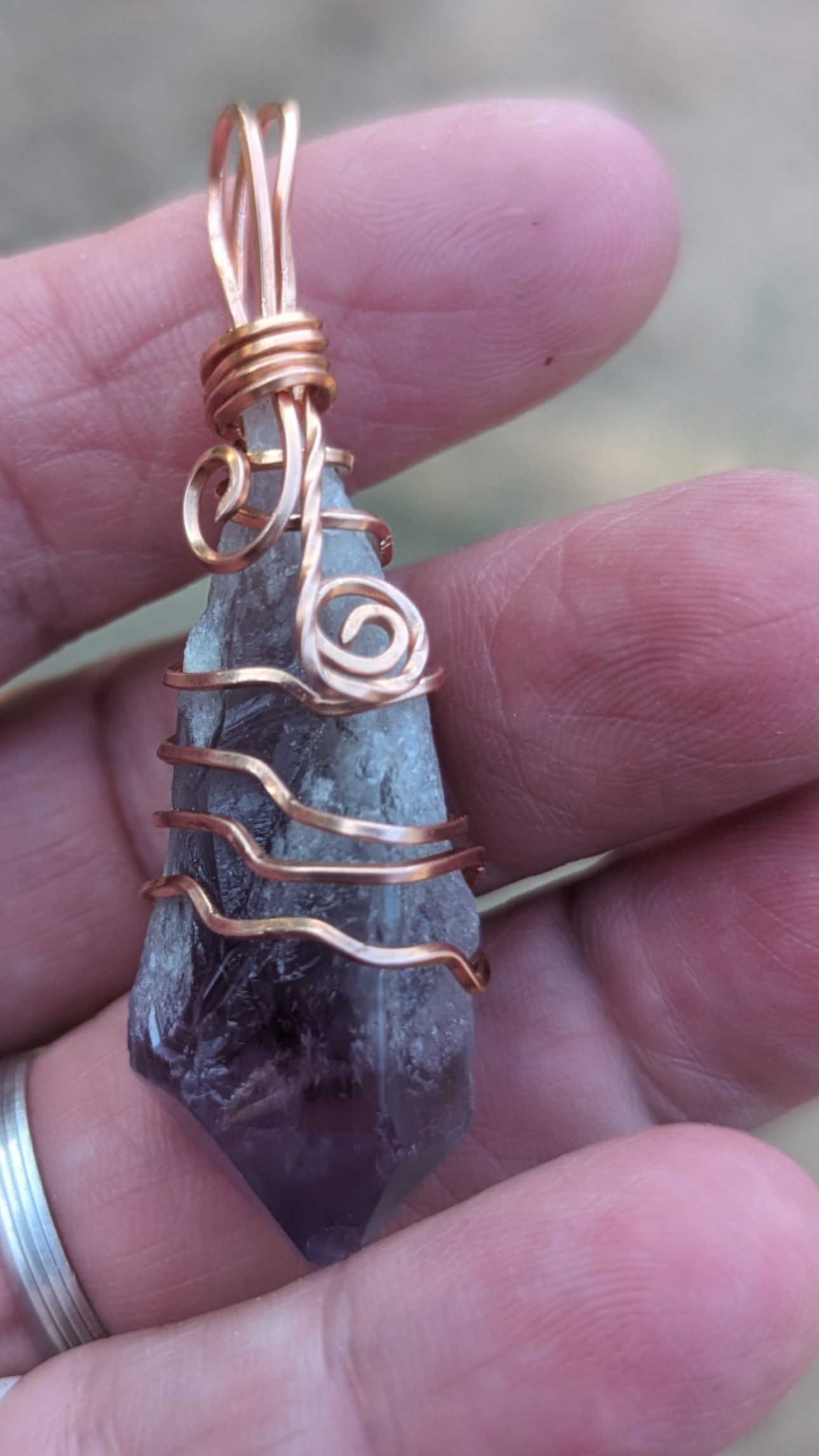 Dragons Tooth Amethyst Pendant