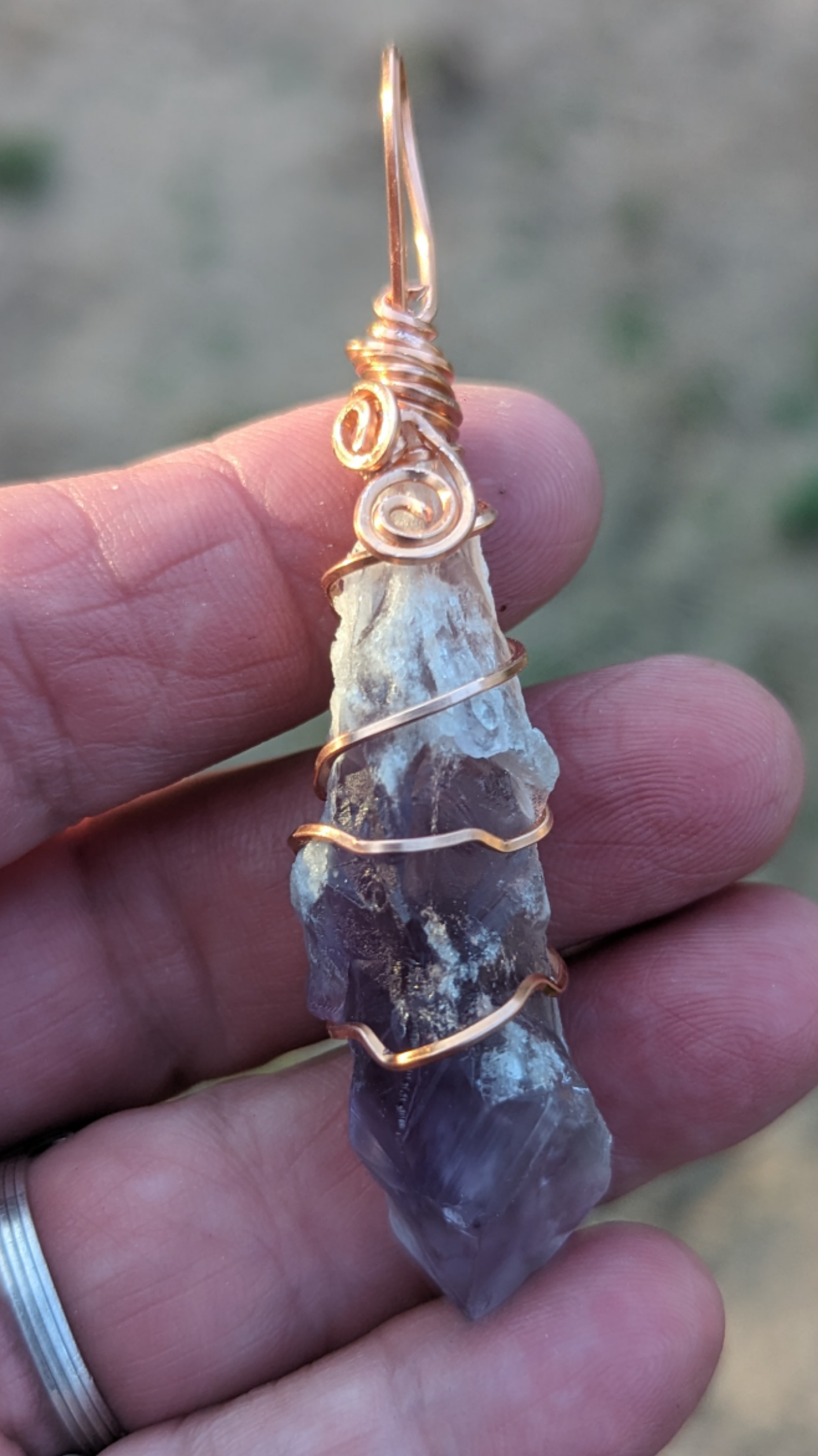 Dragons Tooth Amethyst Pendant