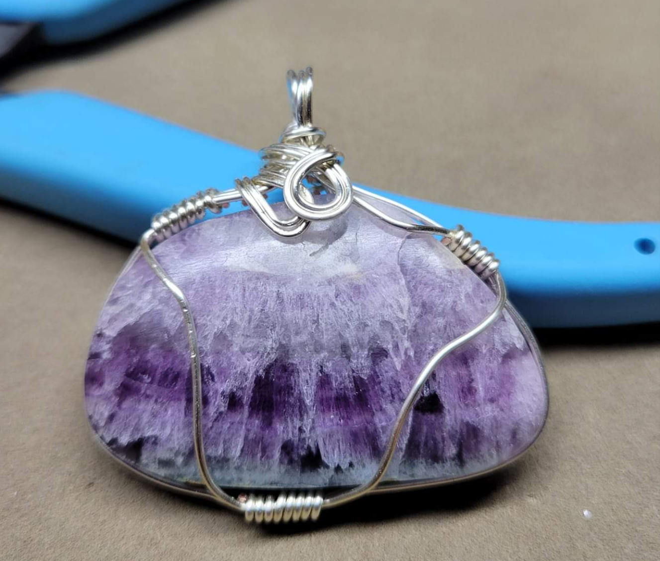 Opalized Flourite Pendant