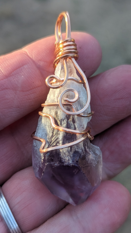 Dragons Tooth Amethyst Pendant