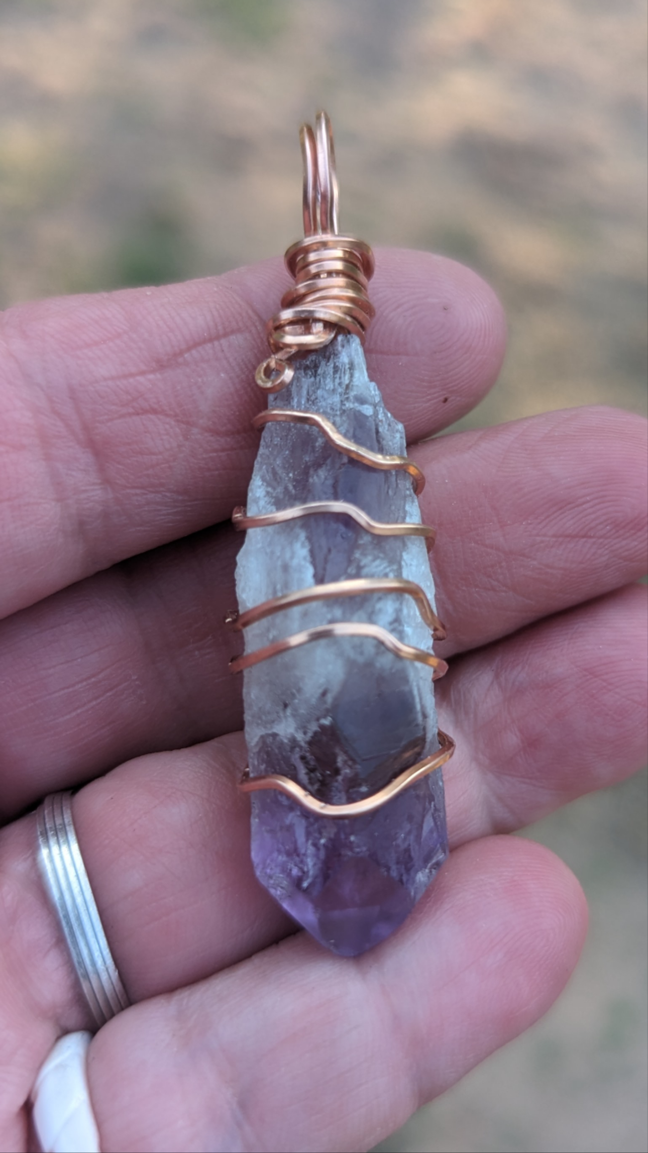 Dragons Tooth Amethyst Pendant