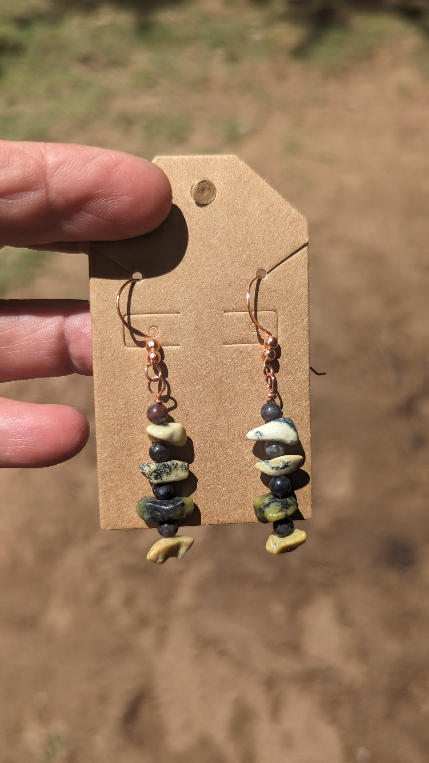 Yellow Turquois with Jasper beads