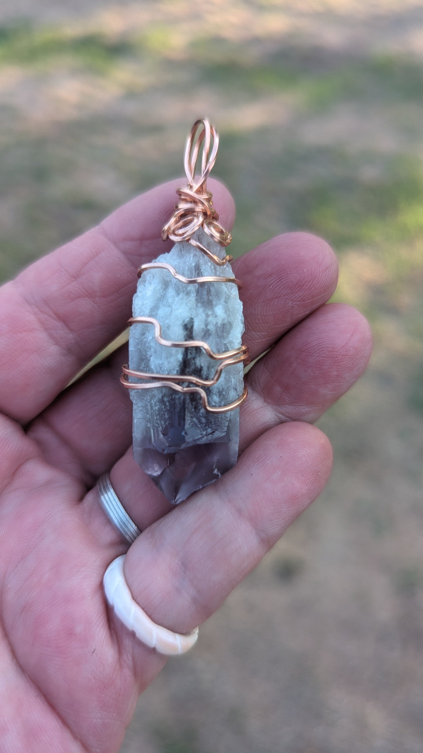 Dragons Tooth Amethyst Pendant