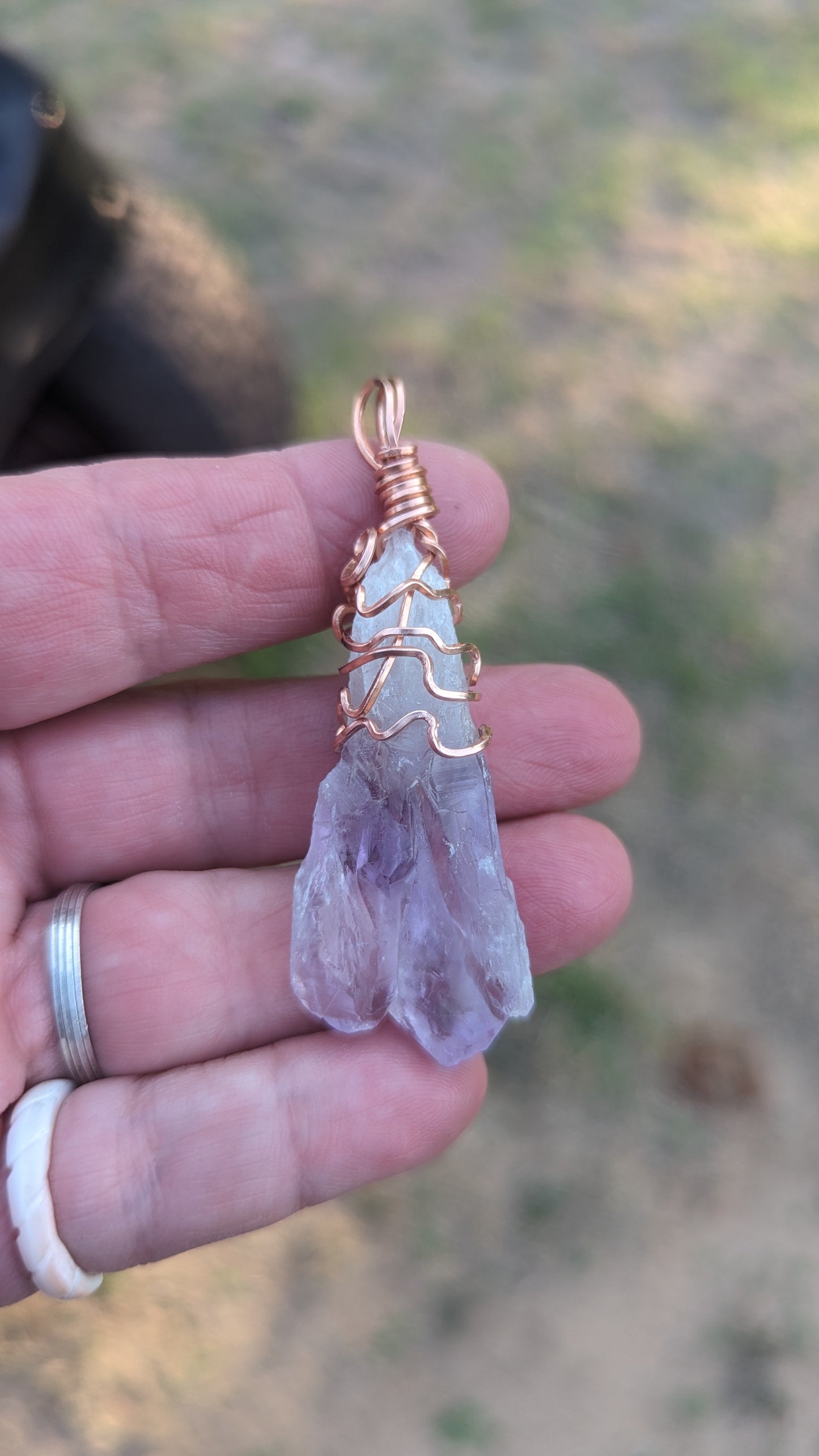 Dragons Tooth Amethyst Pendant