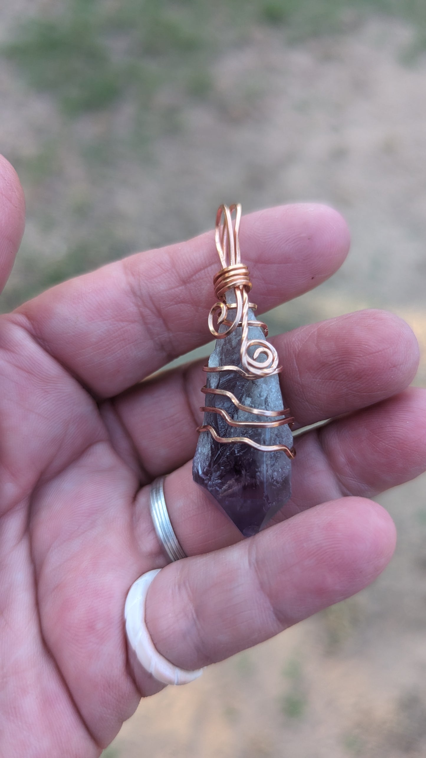 Dragons Tooth Amethyst Pendant