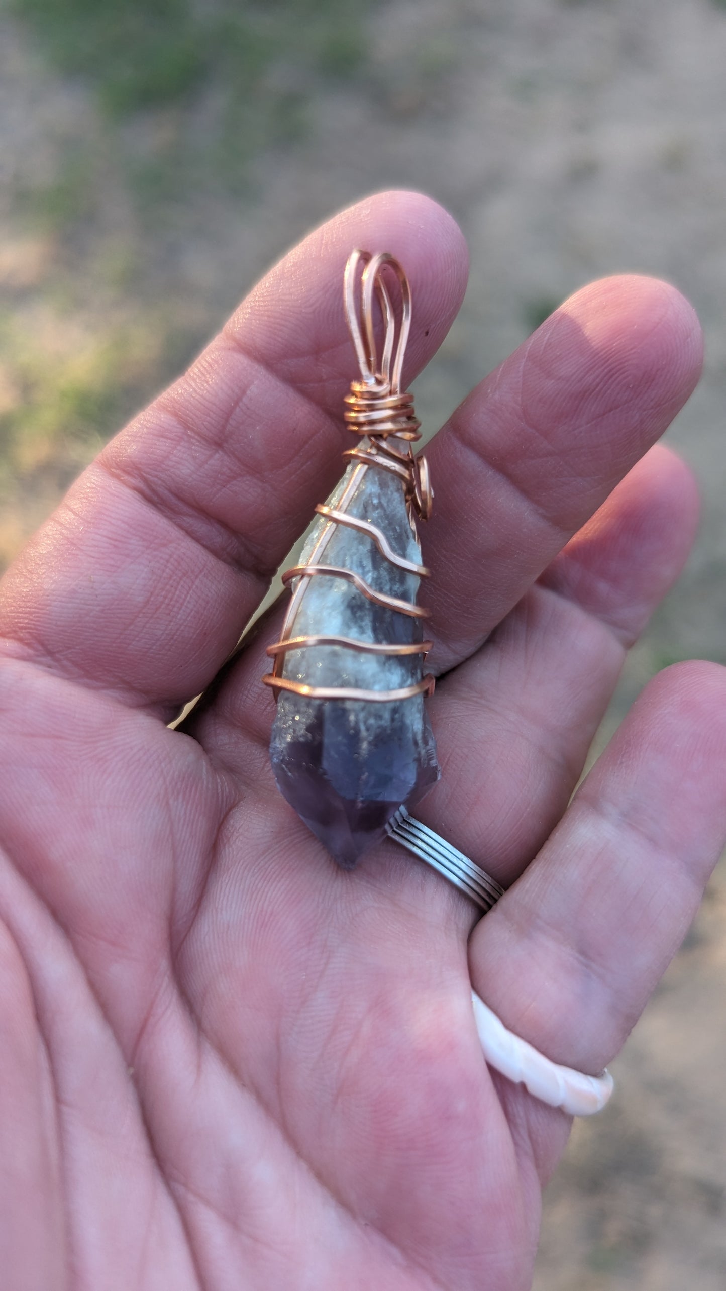 Dragons Tooth Amethyst Pendant
