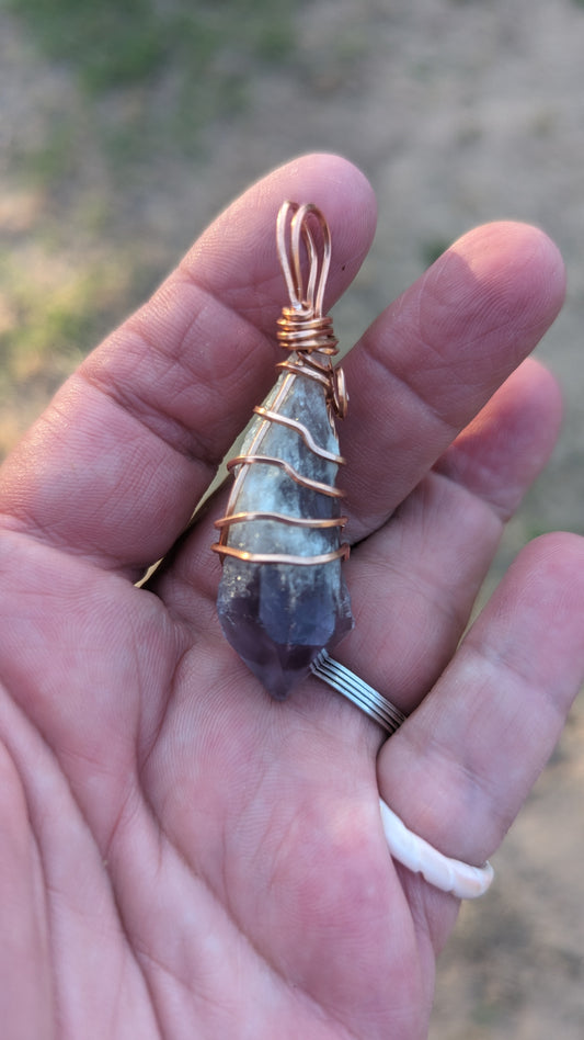 Dragons Tooth Amethyst Pendant