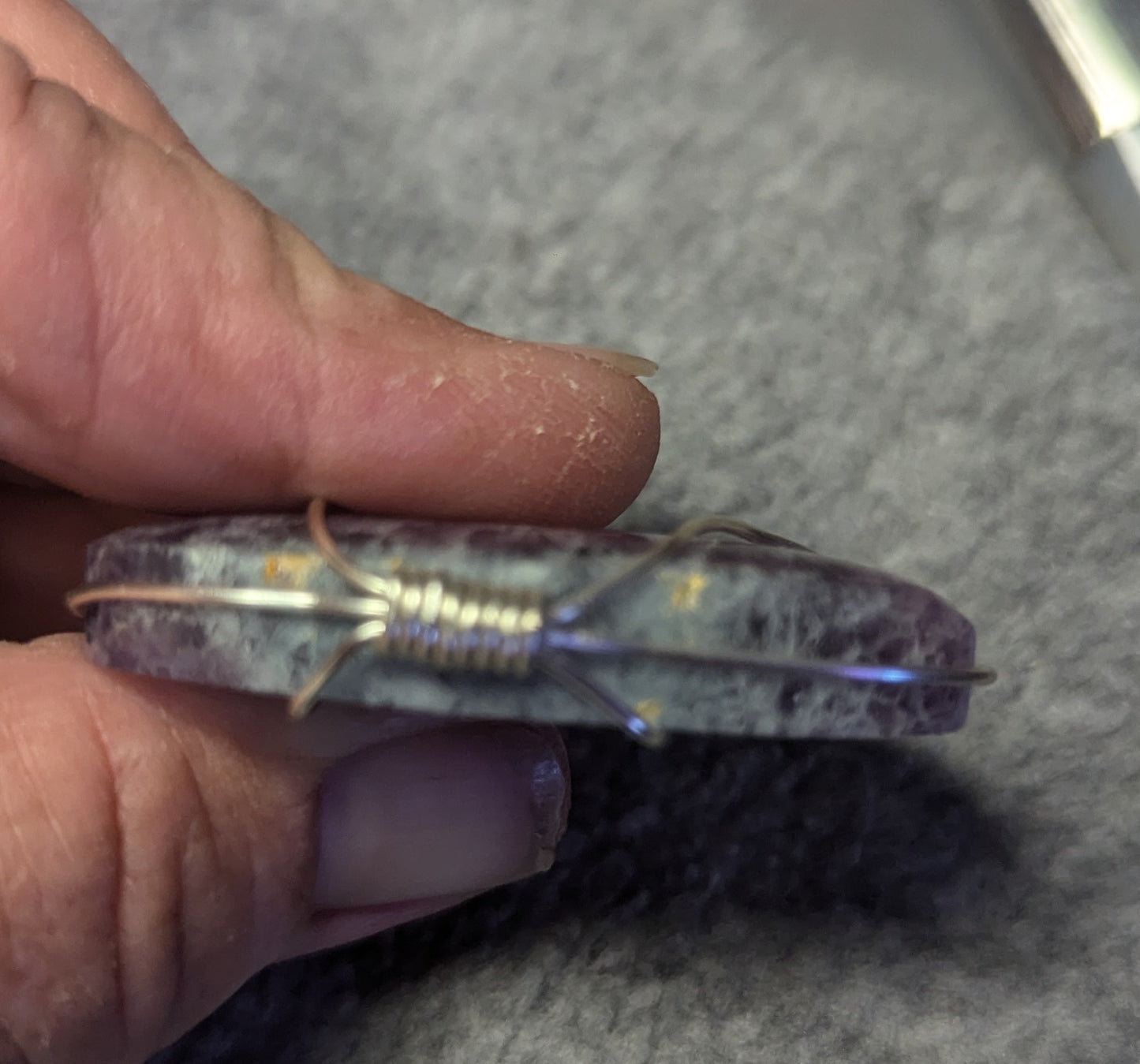 Opalized Flourite Pendant