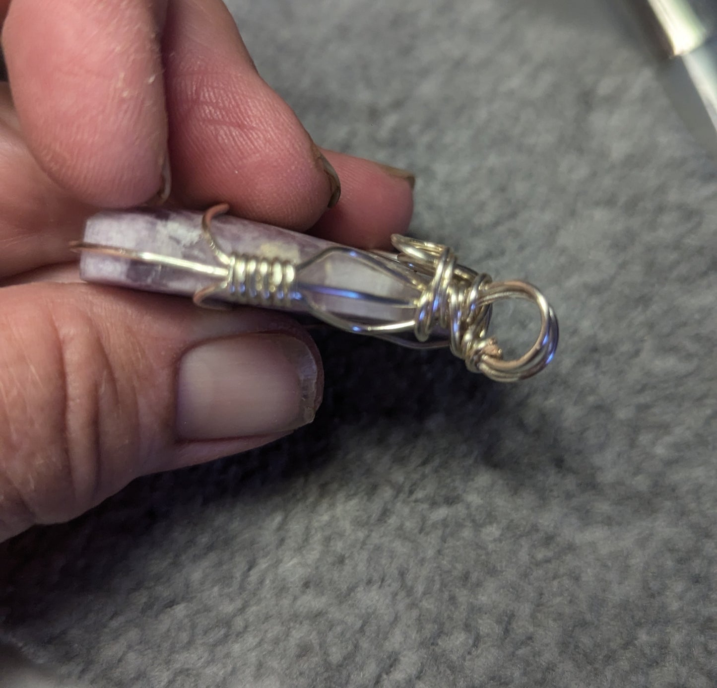 Opalized Flourite Pendant