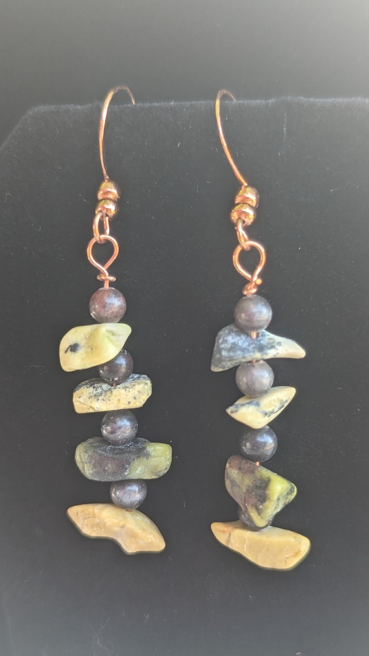 Yellow Turquois with Jasper beads