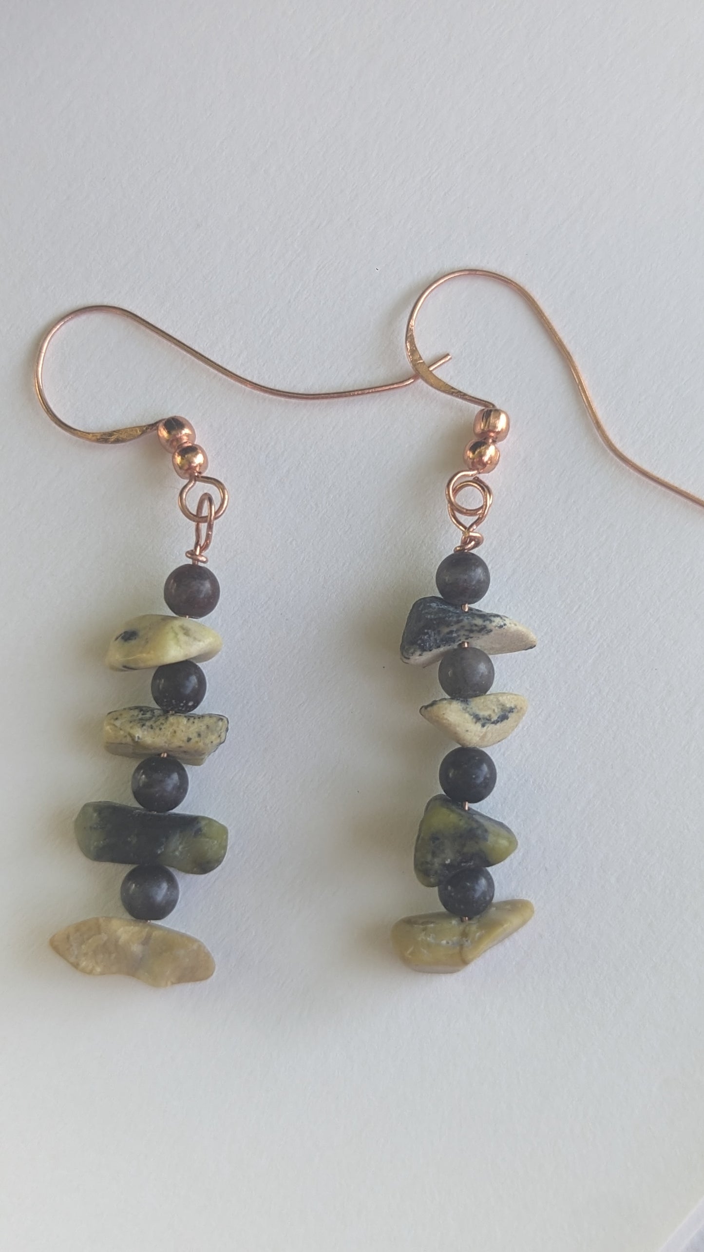 Yellow Turquois with Jasper beads